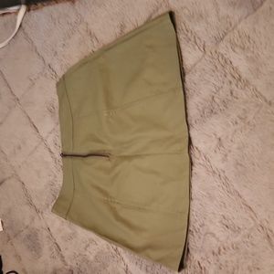 Forever 21 green leather skirt